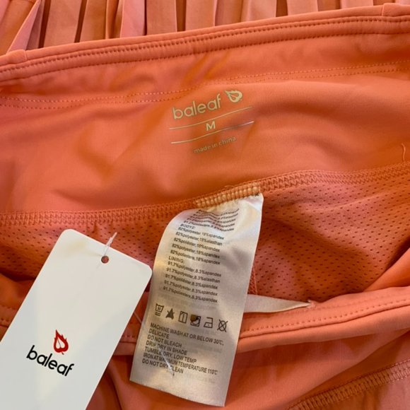 New tennis pickleball coral pleated skirt skort - Picture 7 of 9